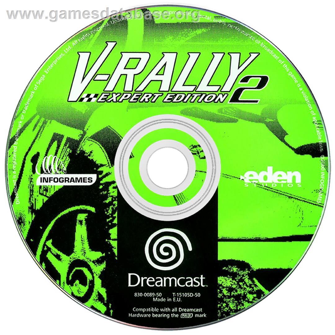 V-Rally 2: Expert Edition - Sega Dreamcast - Artwork - Disc