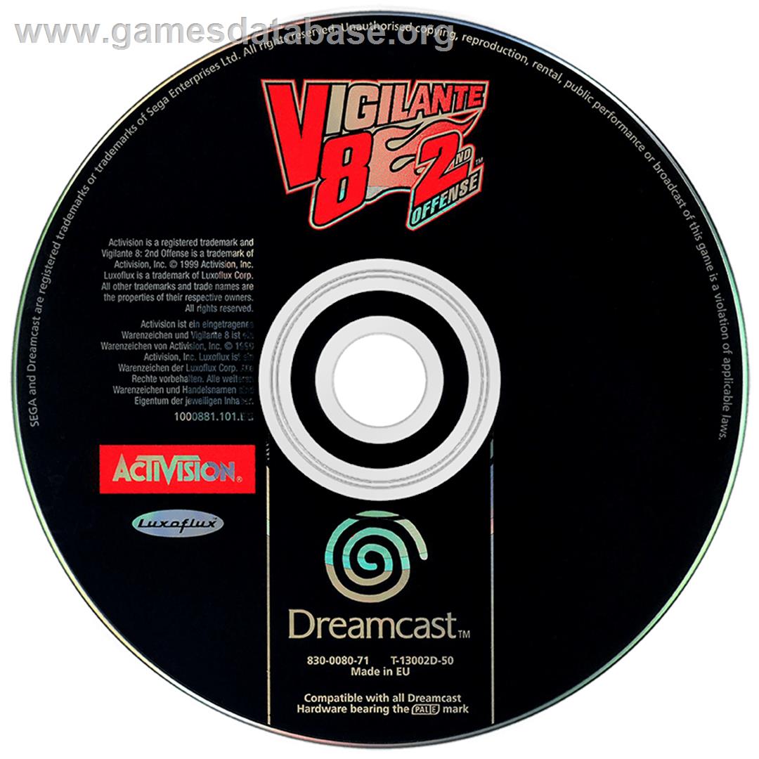 Vigilante 8: 2nd Offense - Sega Dreamcast - Artwork - Disc