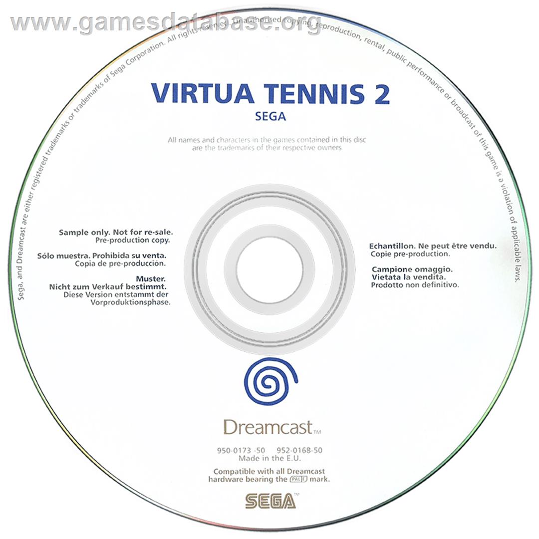 Virtua Tennis 2 - Sega Dreamcast - Artwork - Disc