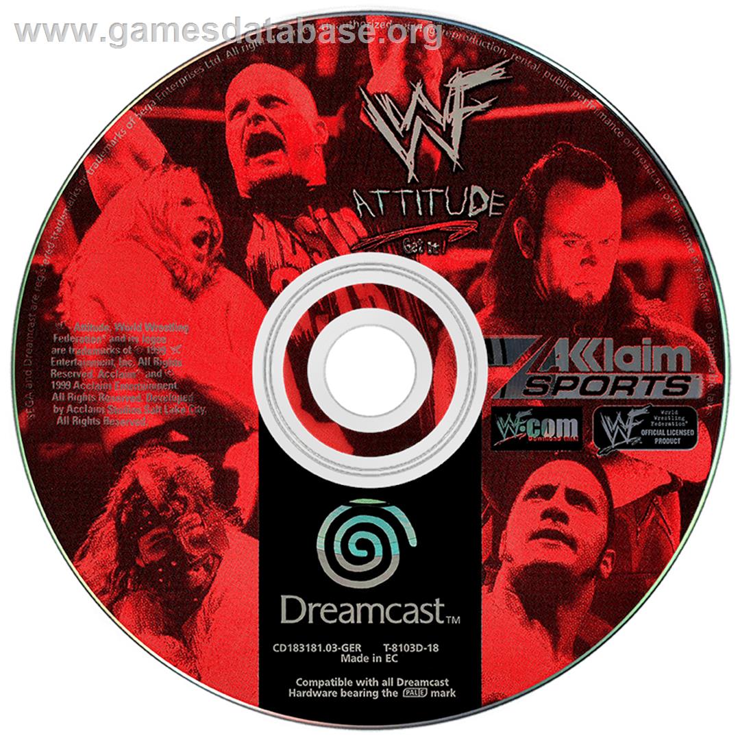 WWF Attitude - Sega Dreamcast - Artwork - Disc