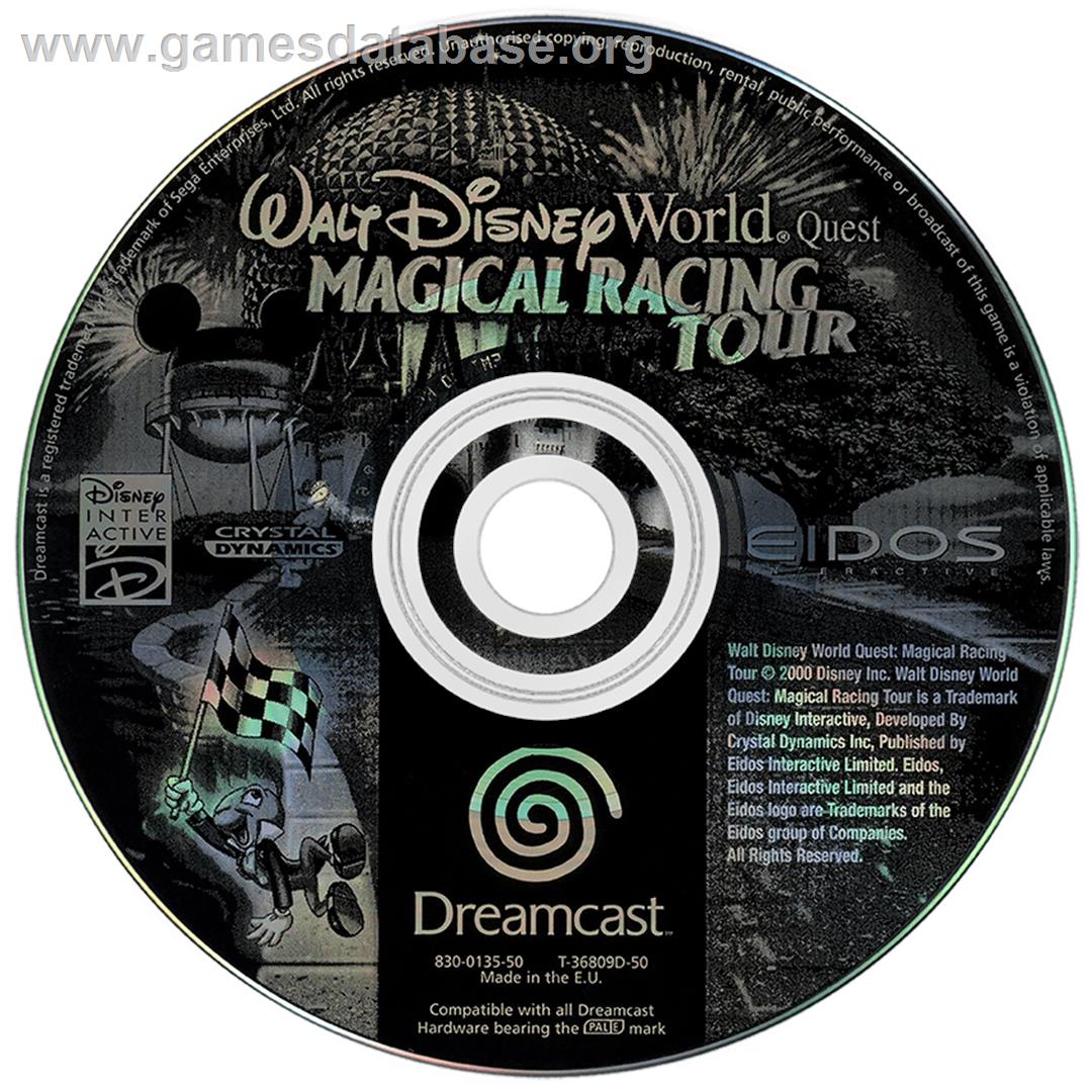 Walt Disney World Quest: Magical Racing Tour - Sega Dreamcast - Artwork - Disc