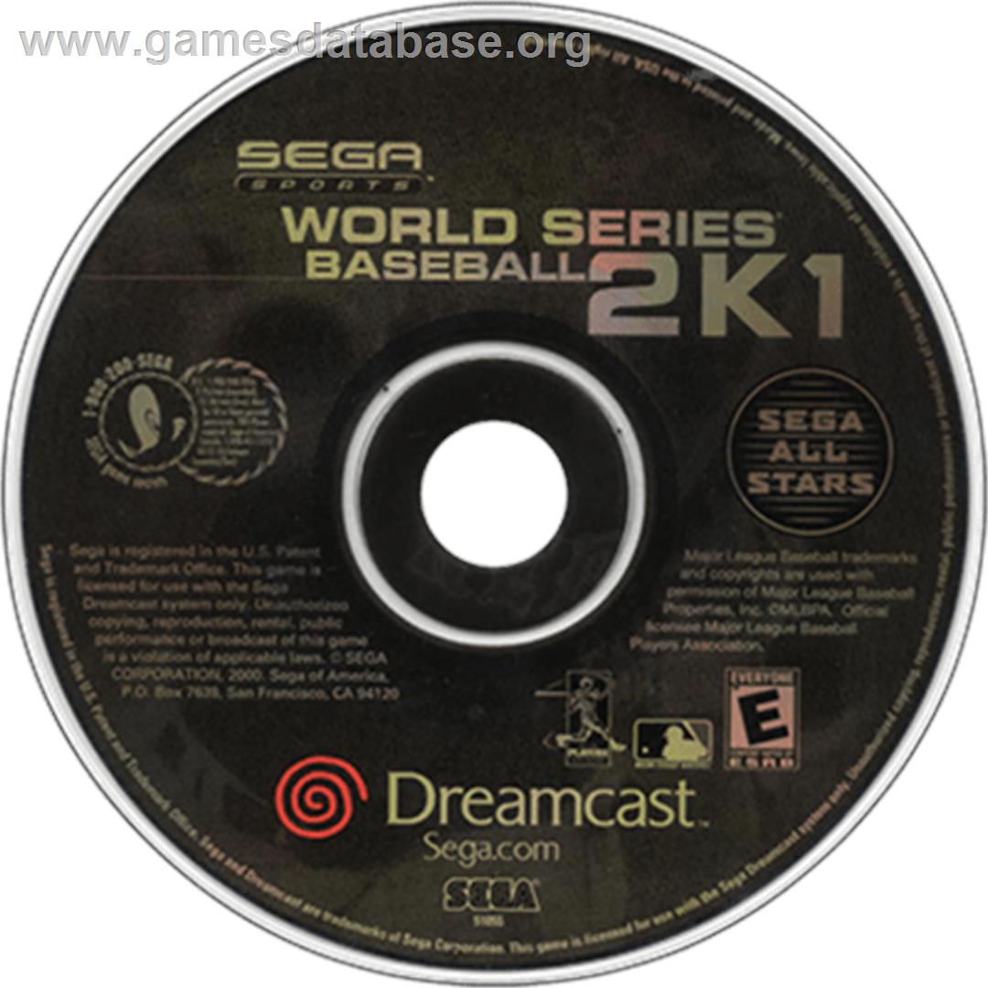 World Series Baseball 2K1 - Sega Dreamcast - Artwork - Disc