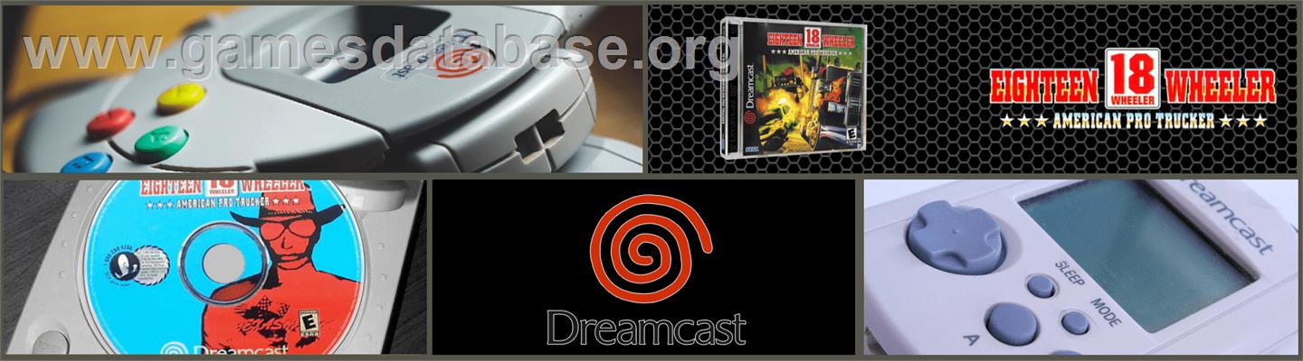 18 Wheeler: American Pro Trucker - Sega Dreamcast - Artwork - Marquee