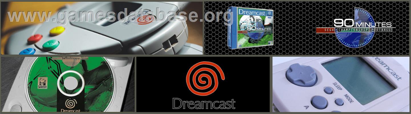 90 Minutes: Sega Championship Football - Sega Dreamcast - Artwork - Marquee