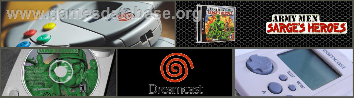 Army Men - Sarge's Heroes - Sega Dreamcast - Artwork - Marquee
