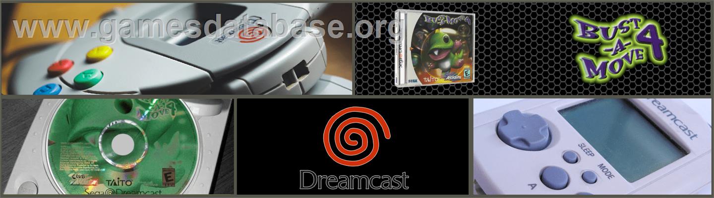 Bust-A-Move 4 - Sega Dreamcast - Artwork - Marquee