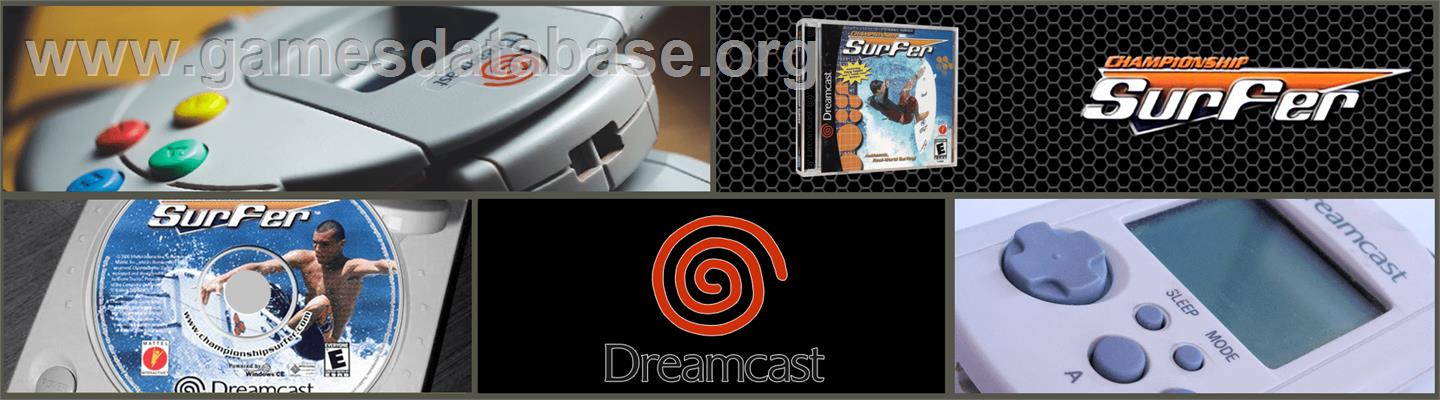 Championship Surfer - Sega Dreamcast - Artwork - Marquee