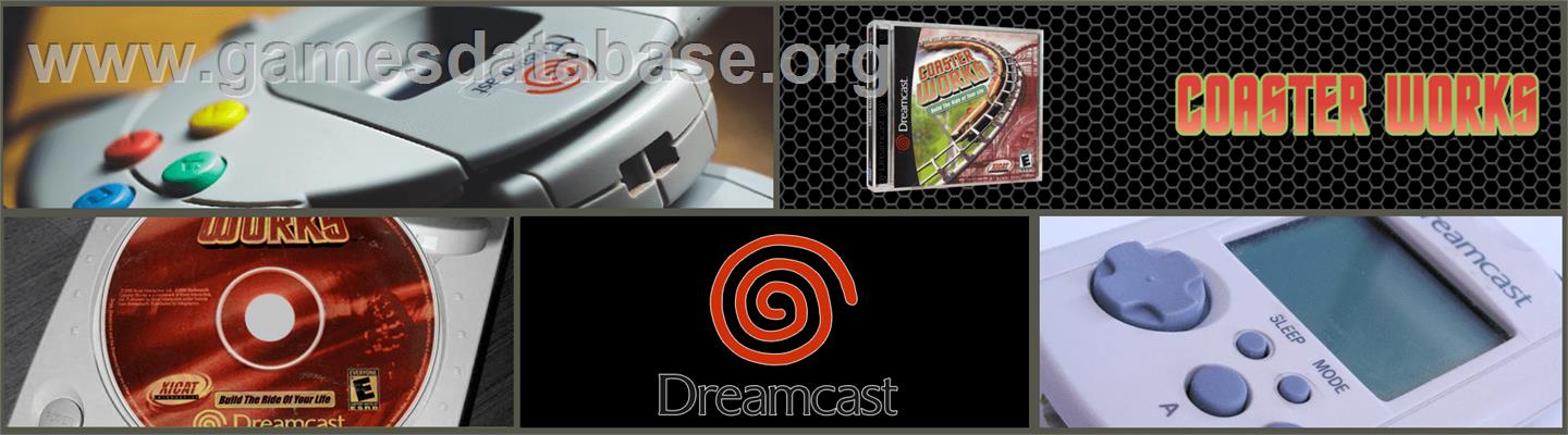 Coaster Works - Sega Dreamcast - Artwork - Marquee