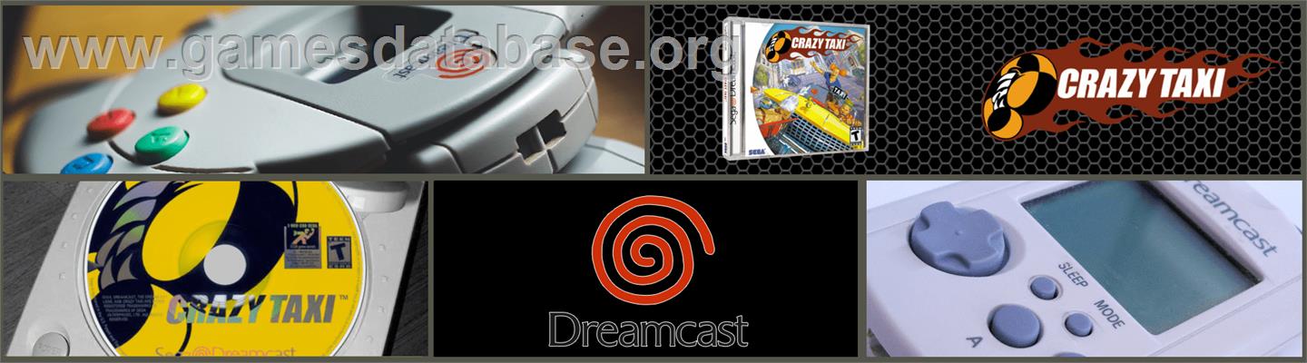 Crazy Taxi - Sega Dreamcast - Artwork - Marquee
