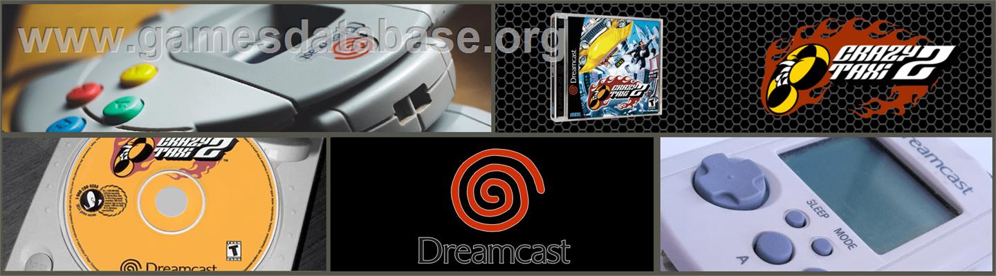 Crazy Taxi 2 - Sega Dreamcast - Artwork - Marquee