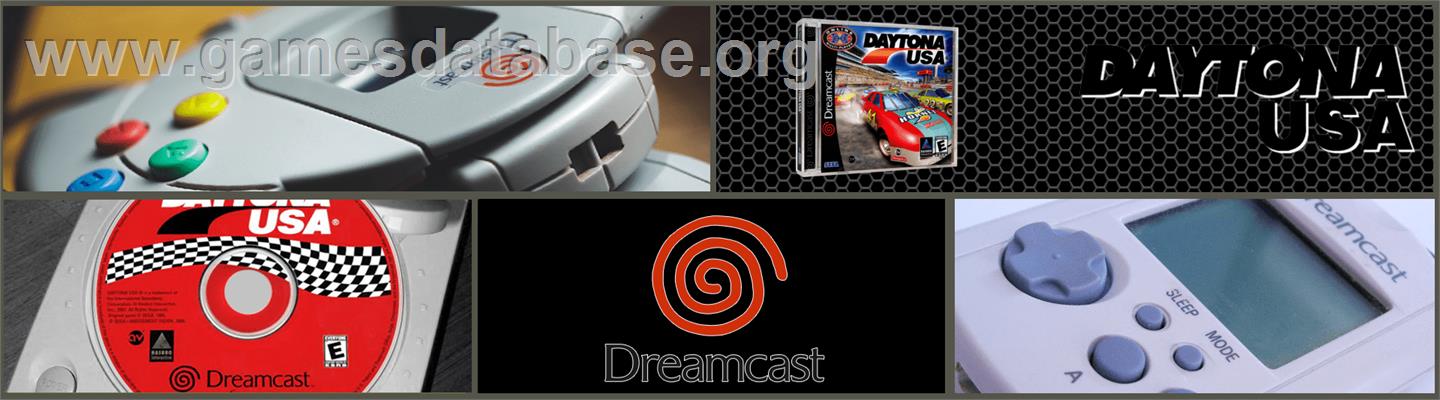 Daytona USA - Sega Dreamcast - Artwork - Marquee
