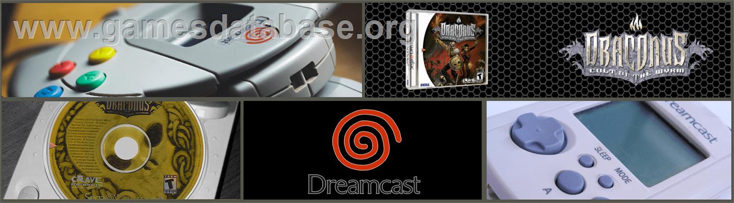 Draconus: Cult of the Wyrm - Sega Dreamcast - Artwork - Marquee