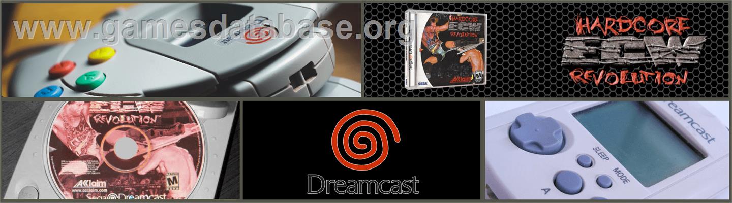 ECW Hardcore Revolution - Sega Dreamcast - Artwork - Marquee