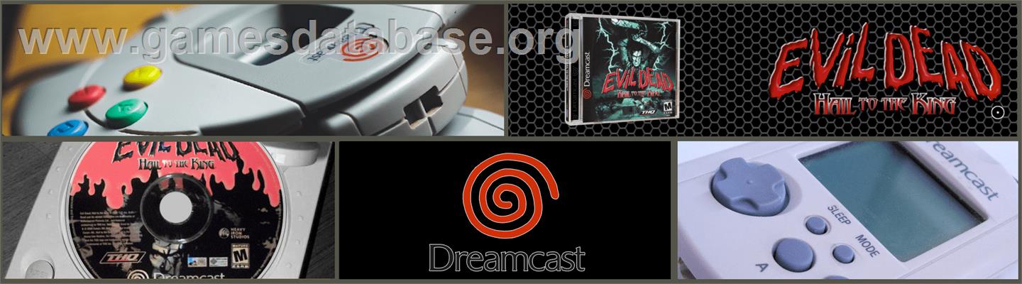 Evil Dead: Hail to the King - Sega Dreamcast - Artwork - Marquee