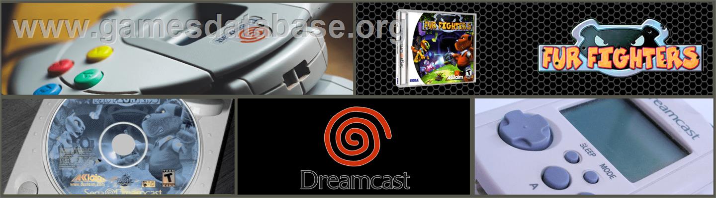 Fur Fighters - Sega Dreamcast - Artwork - Marquee