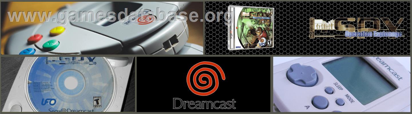 Industrial Spy: Operation Espionage - Sega Dreamcast - Artwork - Marquee