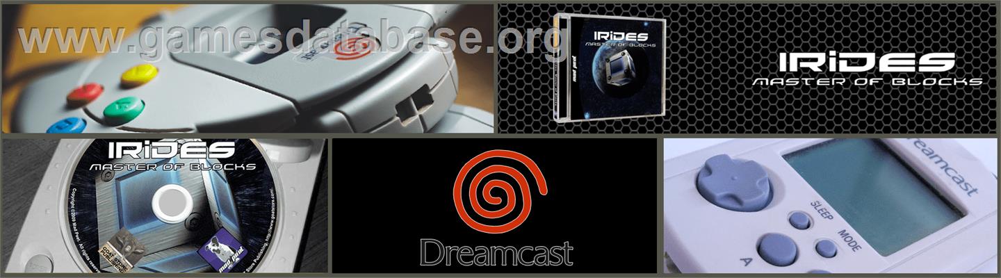 Irides - Master of Blocks - Sega Dreamcast - Artwork - Marquee