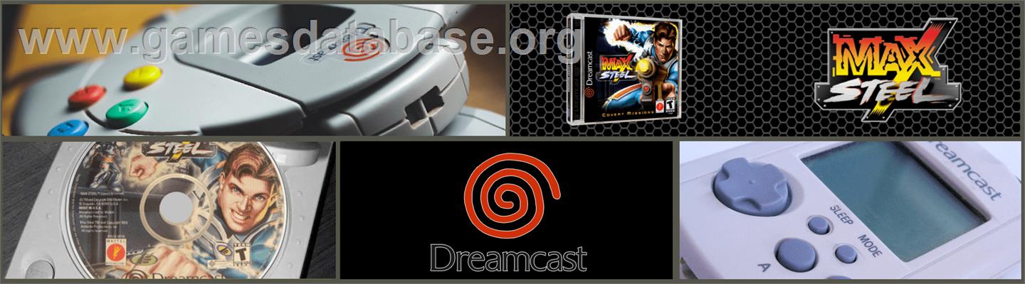 Max Steel: Covert Missions - Sega Dreamcast - Artwork - Marquee