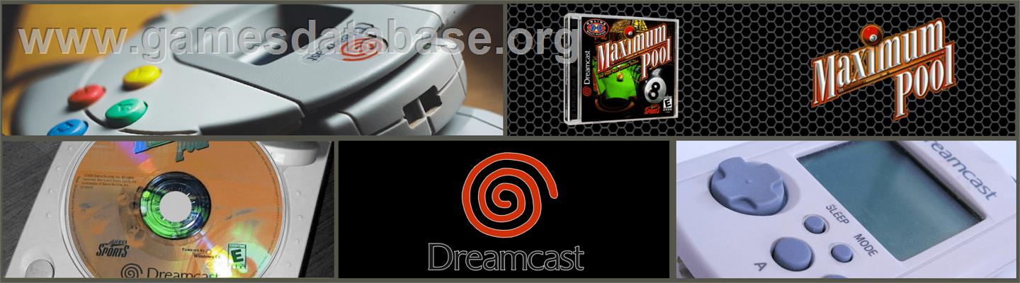 Maximum Pool - Sega Dreamcast - Artwork - Marquee