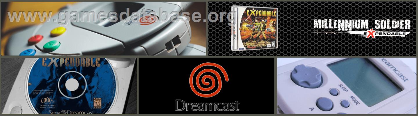 Millennium Soldier - Expendable - Sega Dreamcast - Artwork - Marquee