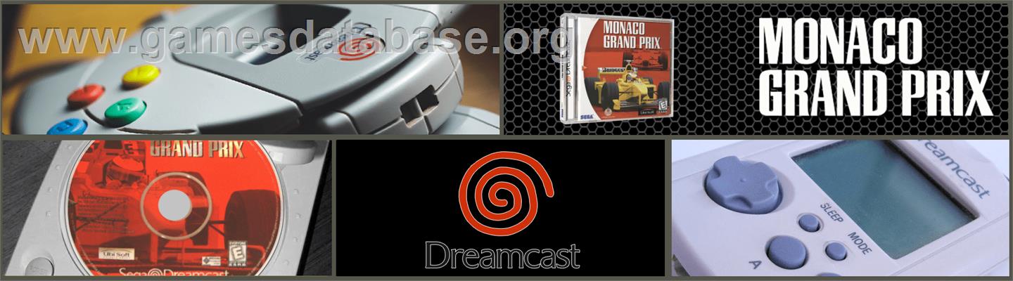 Monaco Grand Prix - Sega Dreamcast - Artwork - Marquee