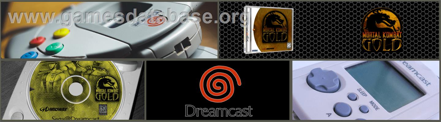 Mortal Kombat Gold - Sega Dreamcast - Artwork - Marquee