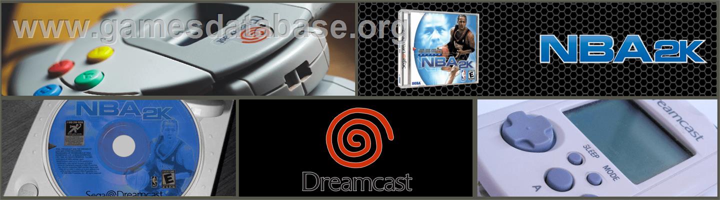 NBA 2K - Sega Dreamcast - Artwork - Marquee