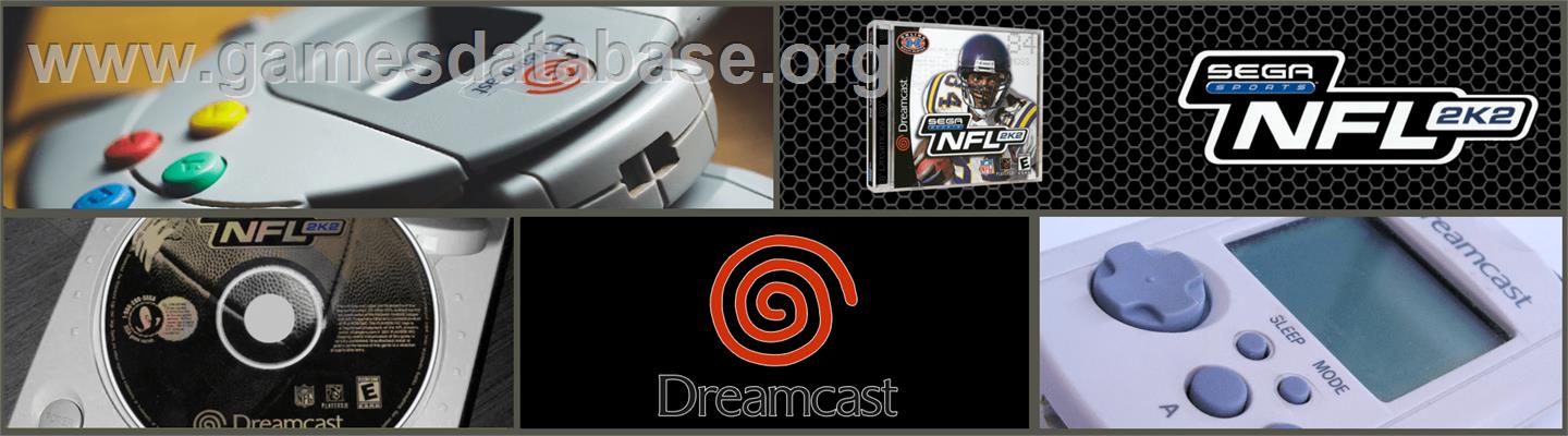 NFL 2K2 - Sega Dreamcast - Artwork - Marquee