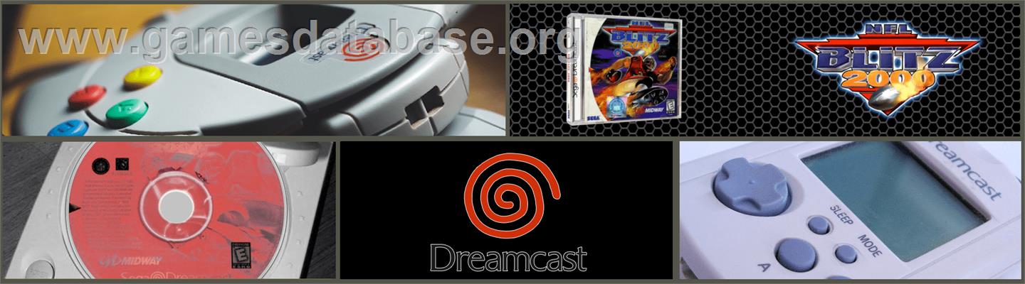 NFL Blitz 2000 - Sega Dreamcast - Artwork - Marquee