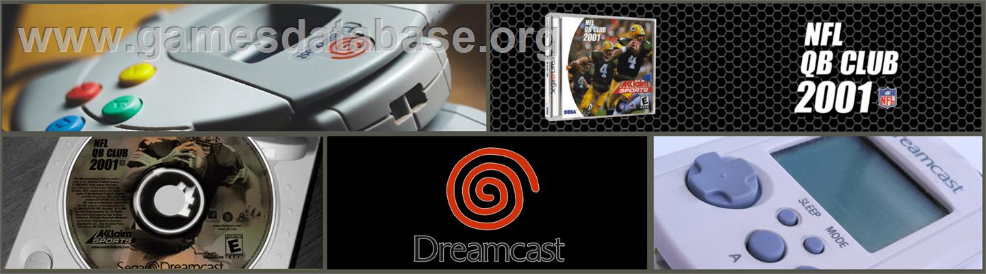 NFL Quarterback Club 2001 - Sega Dreamcast - Artwork - Marquee
