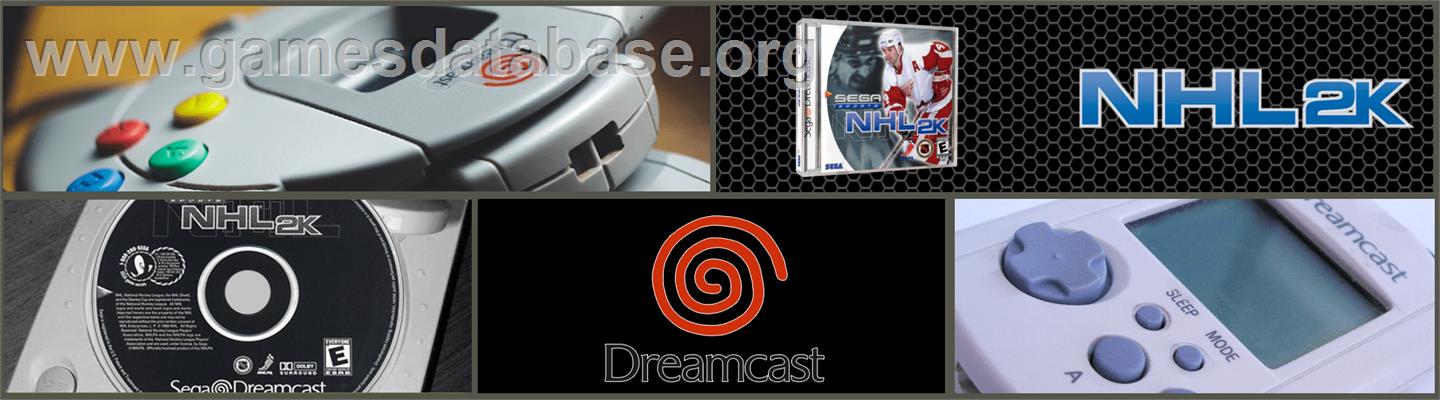NHL 2K - Sega Dreamcast - Artwork - Marquee