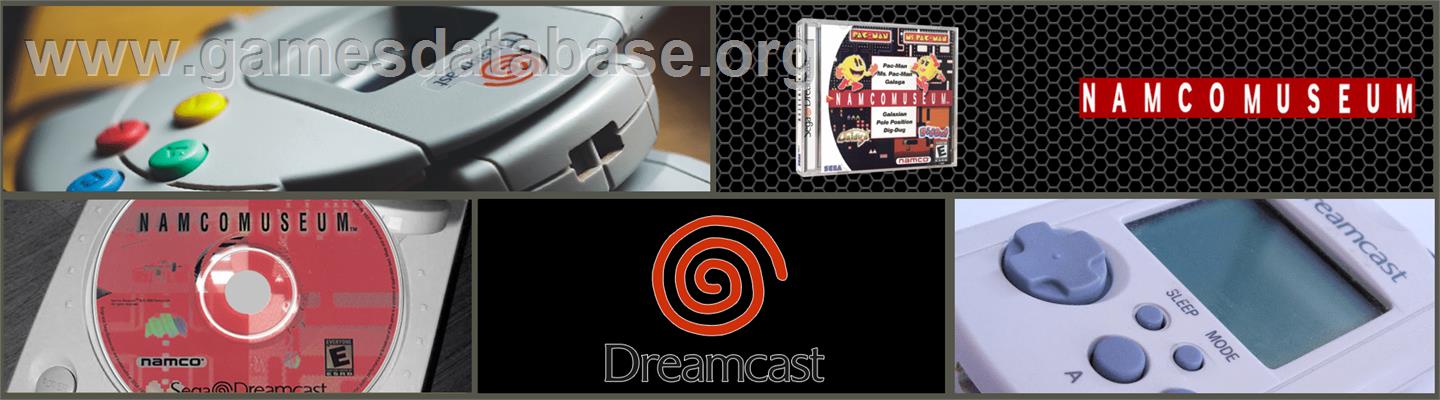 Namco Museum - Sega Dreamcast - Artwork - Marquee