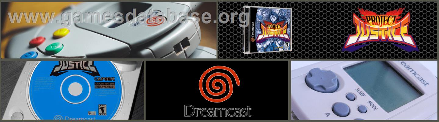 Project Justice - Rival Schools 2 - Sega Dreamcast - Artwork - Marquee