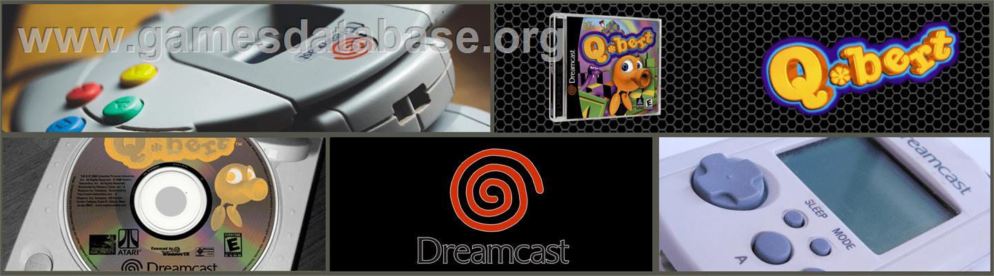 Q-bert - Sega Dreamcast - Artwork - Marquee