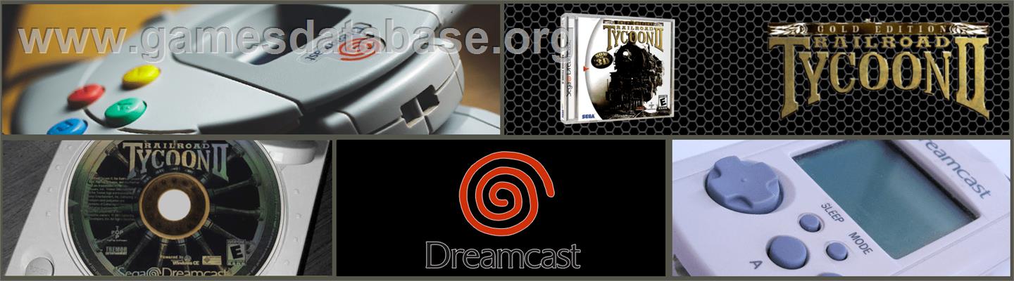 Railroad Tycoon II (Gold Edition) - Sega Dreamcast - Artwork - Marquee