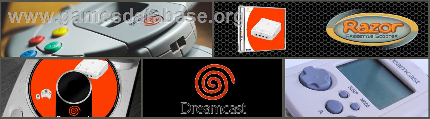 Razor Freestyle Scooter - Sega Dreamcast - Artwork - Marquee