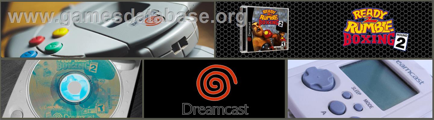 Ready 2 Rumble Boxing Round 2 - Sega Dreamcast - Artwork - Marquee