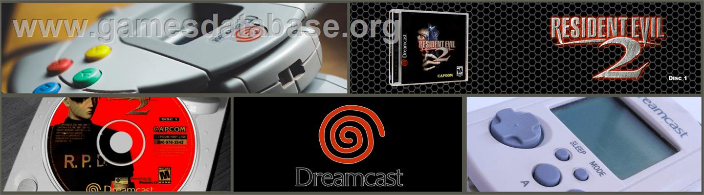 Resident Evil 2 - Sega Dreamcast - Artwork - Marquee