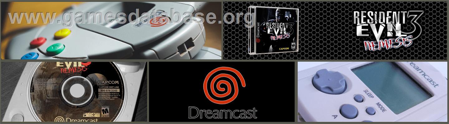 Resident Evil 3 - Nemesis - Sega Dreamcast - Artwork - Marquee