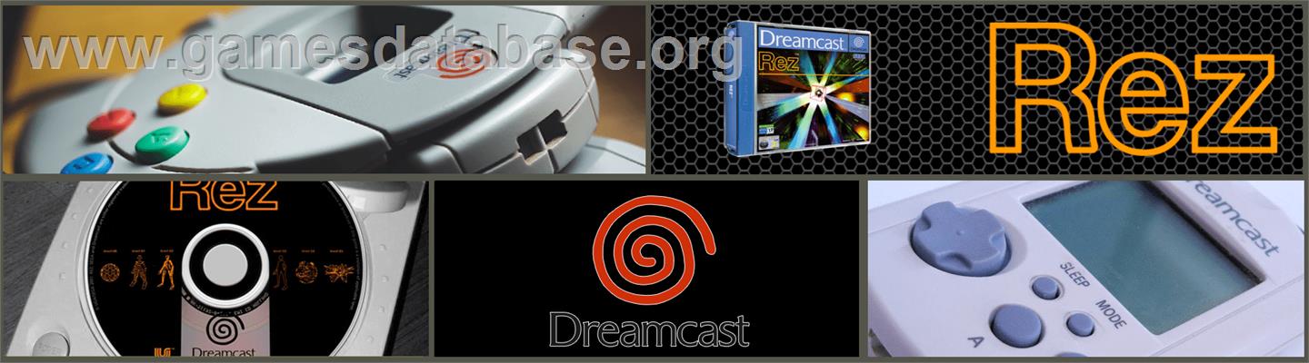 Rez - Sega Dreamcast - Artwork - Marquee