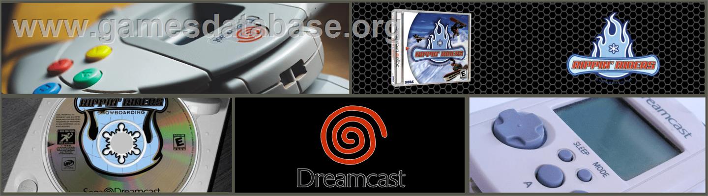 Rippin' Riders Snowboarding - Sega Dreamcast - Artwork - Marquee