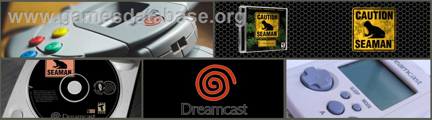 Seaman - Sega Dreamcast - Artwork - Marquee