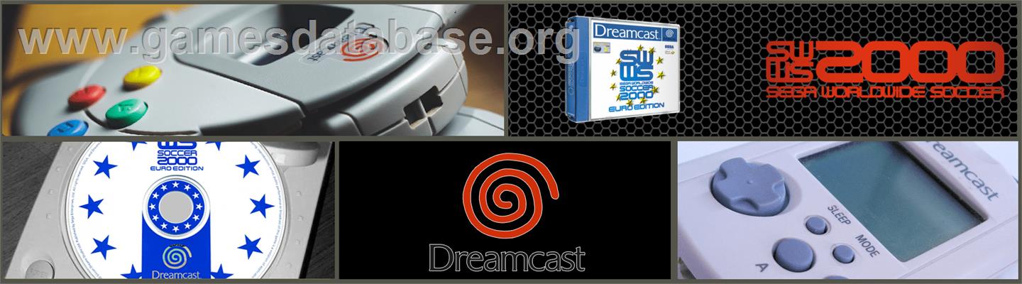 Sega Worldwide Soccer 2000 - Euro Edition - Sega Dreamcast - Artwork - Marquee