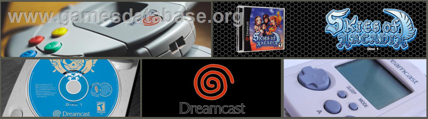 Skies of Arcadia - Sega Dreamcast - Artwork - Marquee