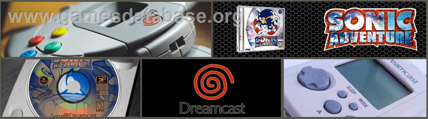 Sonic Adventure - Sega Dreamcast - Artwork - Marquee