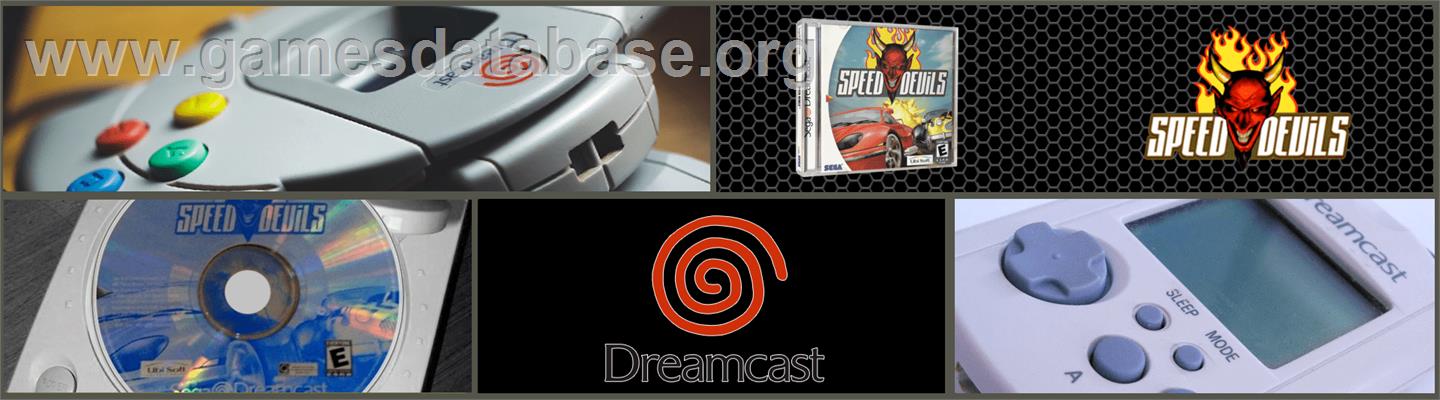 Speed Devils: Online Racing - Sega Dreamcast - Artwork - Marquee