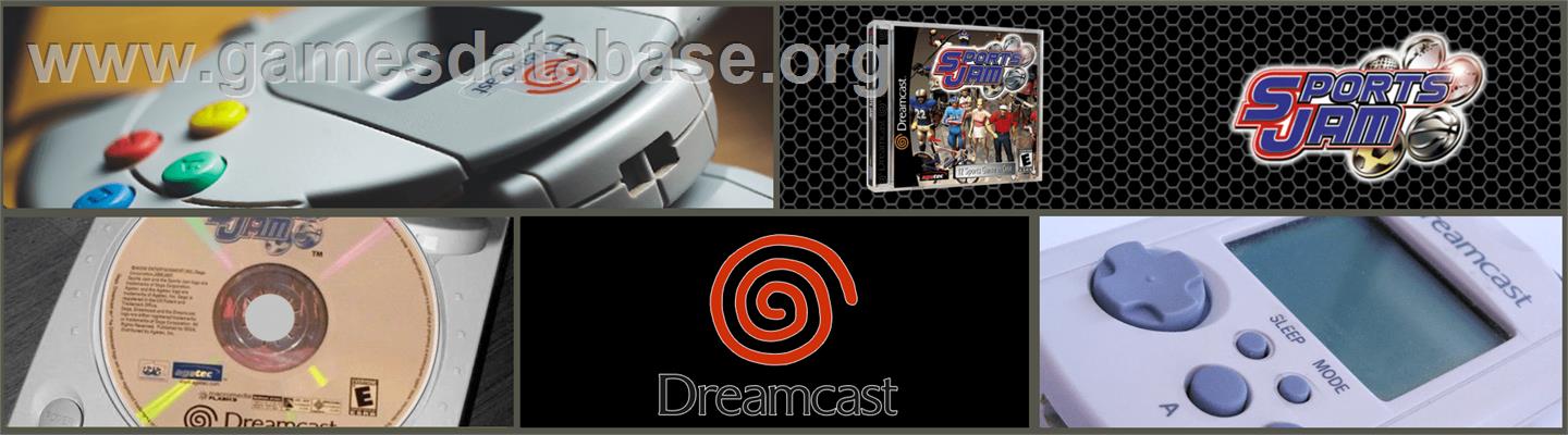 Sports Jam - Sega Dreamcast - Artwork - Marquee