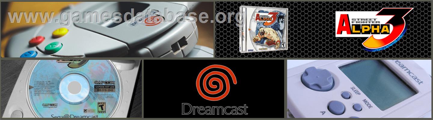 Street Fighter Alpha 3 - Sega Dreamcast - Artwork - Marquee