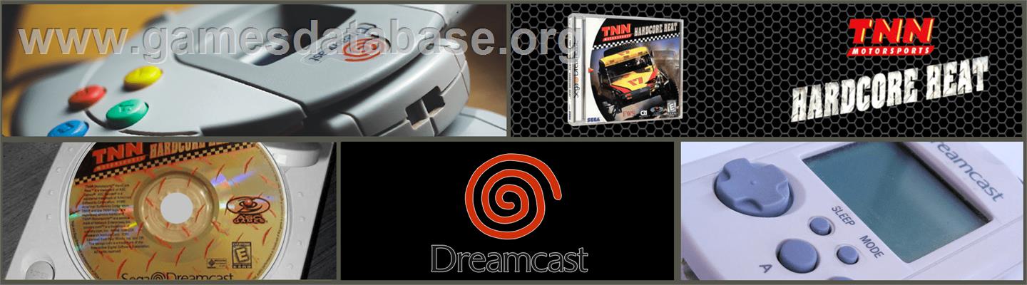 TNN Motorsports Hardcore Heat - Sega Dreamcast - Artwork - Marquee