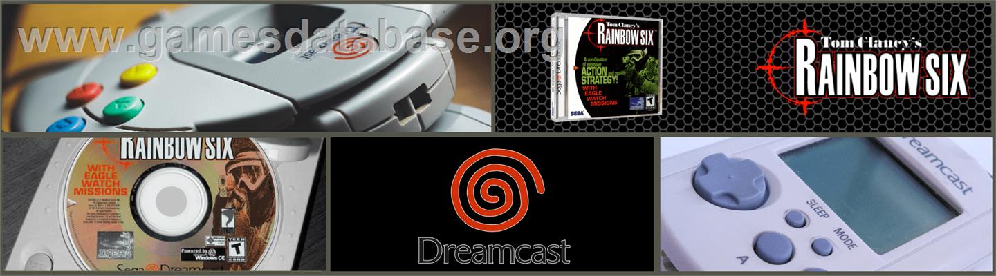 Tom Clancy's Rainbow Six - Sega Dreamcast - Artwork - Marquee
